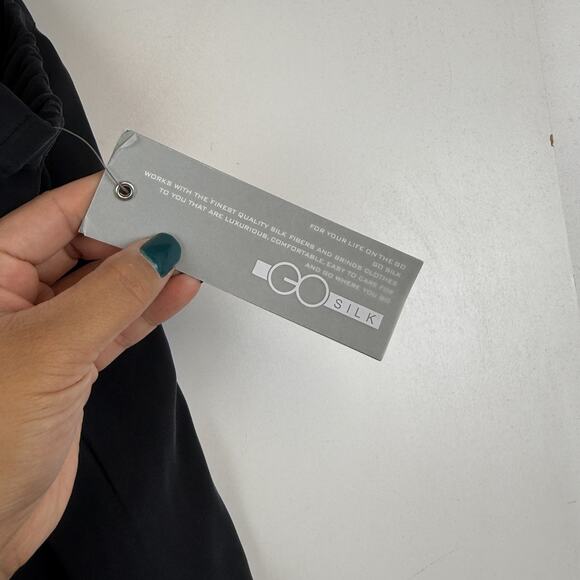 NWT Go Silk Womens Wide Leg High Rise Pull-On 100% Silk Pants 30” - Plus 3X - Picture 3 of 10